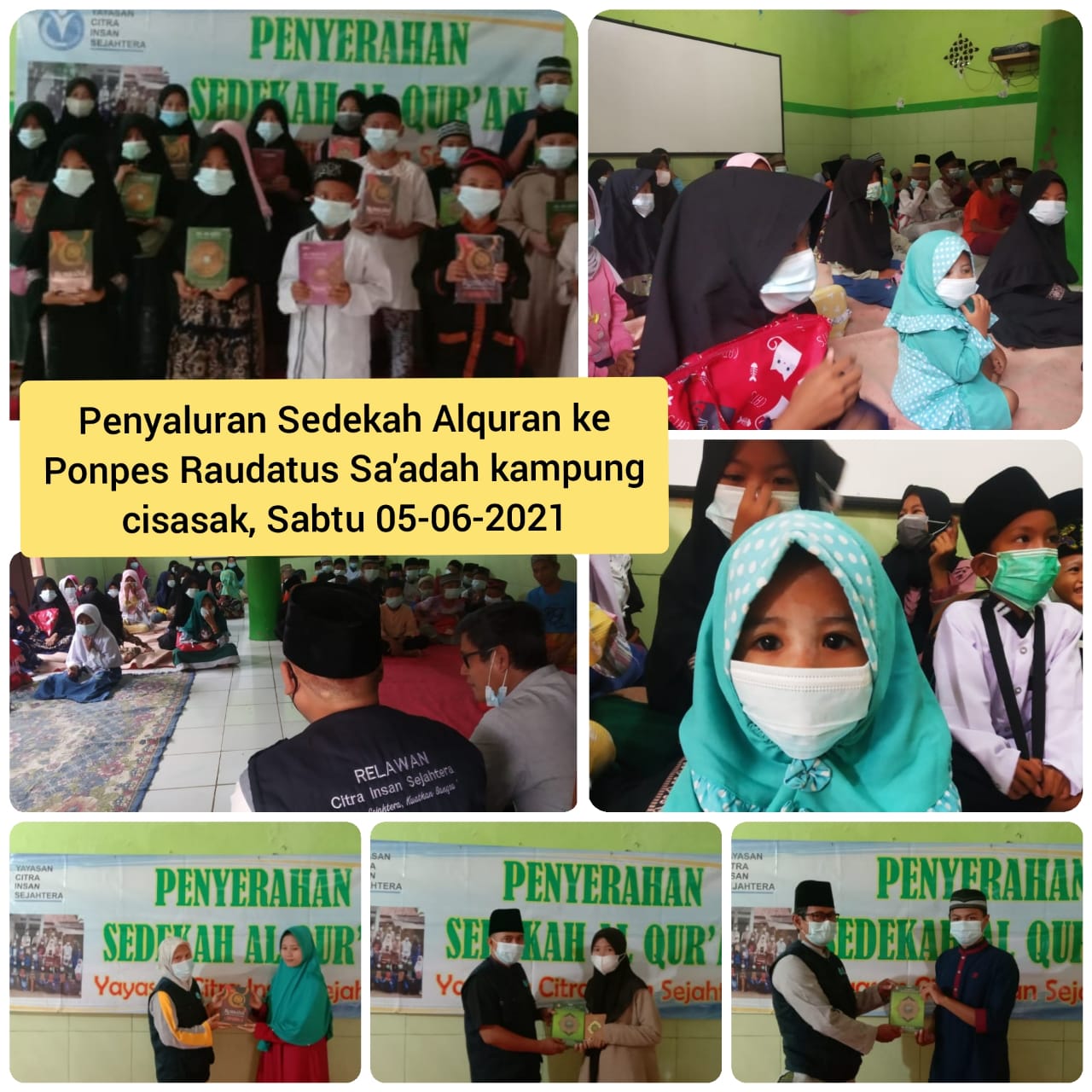 You are currently viewing Laporan Kegiatan distribusi sedekah Al Qur’an 5 Juni 2021 Citra Insan Sejahtera