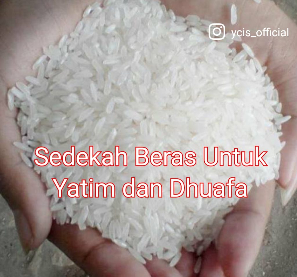 sedekah beras untuk yatim dan dhuafa ycis