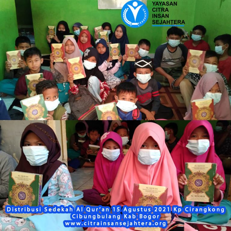 Read more about the article Laporan Kegiatan distribusi sedekah Al Qur’an 15 agustus 2021 Citra Insan Sejahtera