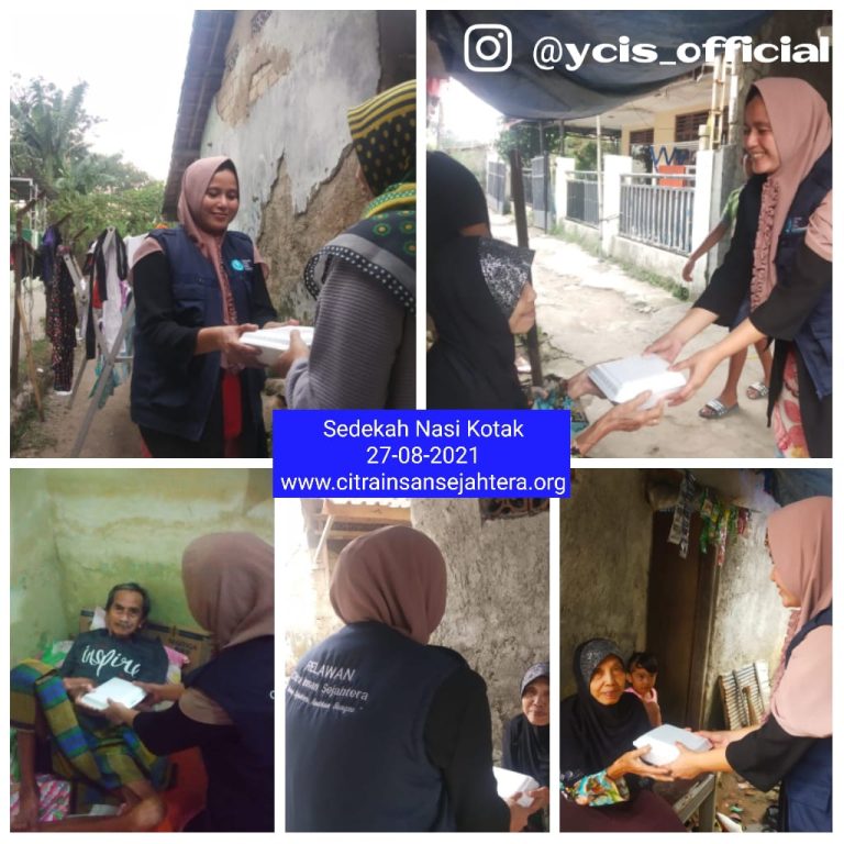 Read more about the article Laporan Kegiatan Sedekah Nasi Kotak area Cibungbulang 27 Agustus 2021 Yayasan Citra Insan Sejahtera