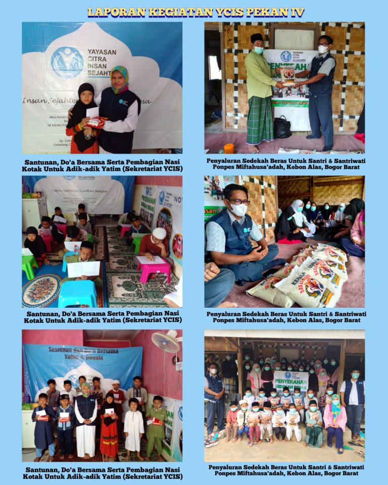 Read more about the article Laporan Kegiatan Sedekah Beras dan Santunan Yatim 21 Januari 2022 Citra Insan Sejahtera