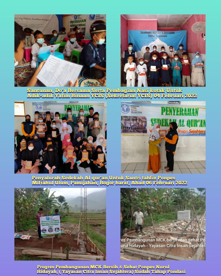 Read more about the article Laporan Kegiatan Sedekah Al Qur’an dan Santunan Yatim 04 Februari 2022 Citra Insan Sejahtera