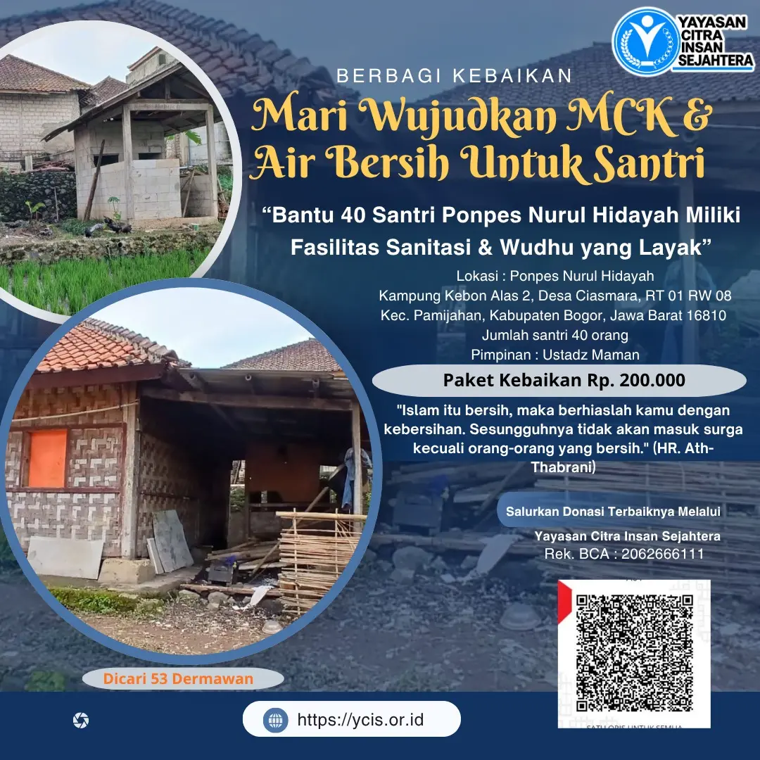 You are currently viewing Mari Wujudkan MCK & Air Bersih untuk Santri